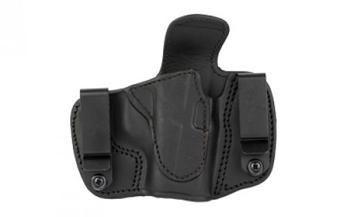 Tagua Tagua Crusader 2-In-1, Inside The Waistband/Outside The Waist Band Holster, Right Hand, Leather, Black, Fits Sig Sauer P365/Taurus GX4 TX-DCH-490