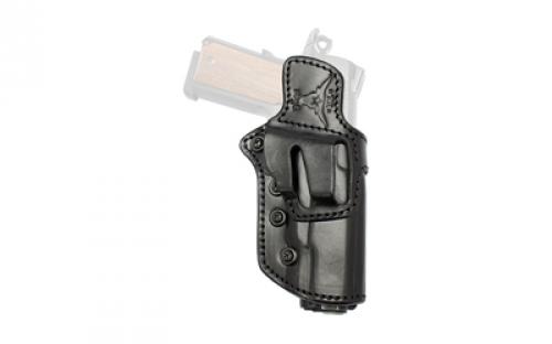Tagua Ambi Lock OR, OWB Belt Holster, Leather, Black, Fits Glock 19/23/44, Optics Ready, Ambidextrous TX-LOCK-R-OWB-310