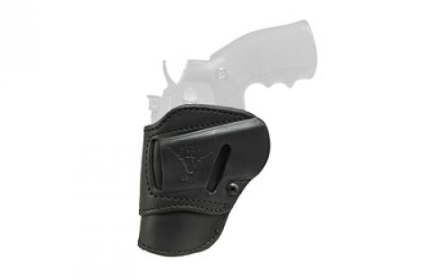 Tagua TX-Open, Open Top Revolver Holster, Leather, Black, Fits Smith & Wesson J-Frame and Most 2 Revolvers, Ambidextrous TX-REV-OWB-OT-020