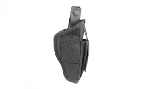 Uncle Mike's Cordura Hip Holster, Size 1, Fits Medium Auto With 4 Barrel, Ambidextrous, Black MO70010
