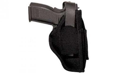 Uncle Mike's Sidekick Hip Holster, Size 15, Fits Large Auto with 4.5 Barrel, with Magazine Pouch, Ambidextrous, Black 70150