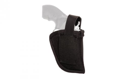 Uncle Mike's Cordura Hip Holster, Size 36, Fits Small Revolver With 2 Barrel, Ambidextrous, Black 70360