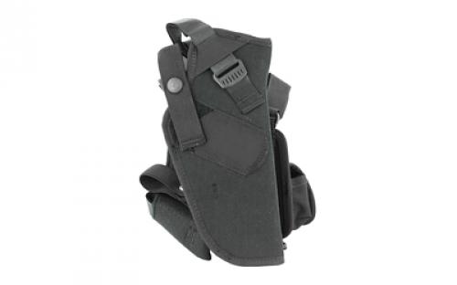 Uncle Mike's Pro Pak Vertical Shoulder Holster, Size 2, Fits Medium Revolver With 4 Barrel, Right Hand, Black 75021