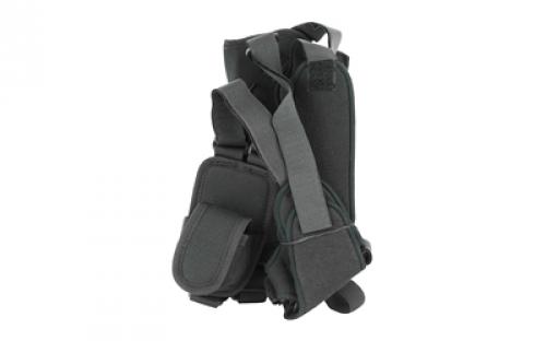 Uncle Mike's Pro Pak Vertical Shoulder Holster, Size 2, Fits Medium Revolver With 4" Barrel, Right Hand, Black 75021