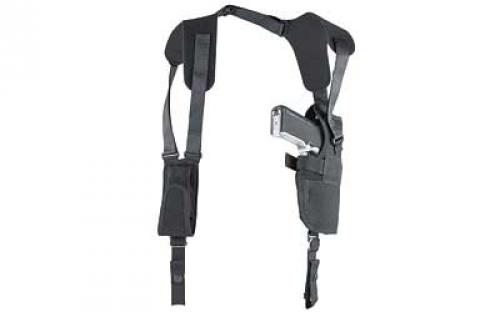 Uncle Mike's Pro Pak Vertical Shoulder Holster, Size 5, Fits Large Auto With 5 Barrel, Right Hand, Black 75051