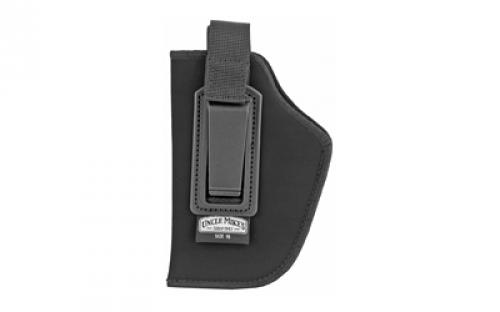 Uncle Mike's Nylon Inside the Pant Holster, With Strap, Size 16, Medium Auto With 3.75" Barrel, Left Hand, Black 76162
