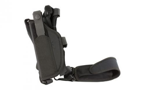 Uncle Mike's Horizontal Pro Pak Shoulder Holster, Size 5, Fits Large Auto With 5 Barrel,  Ambidextrous, Black 77050