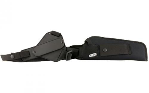 Uncle Mike's Vertical Shoulder Holster, Size 3, Fits Large Revolver With 6.5 Barrel, Right Hand, Black 83031