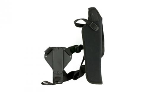 Uncle Mike's Vertical Shoulder Holster, Size 4, Fits Large Revolver With 8.5 Barrel, Right Hand, Black 83041