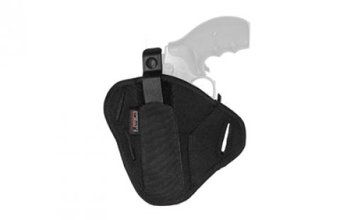 Uncle Mike's Super Belt Slide Holster, Size 2, Fits Medium Revolver With 4 Barrel, Ambidextrous, Black 86020