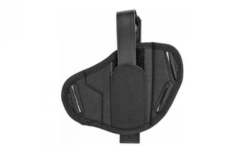 Uncle Mike's Super Belt Slide Holster, Size 16, Fits Medium Auto With 3.75" Barrel, Ambidextrous, Black 86160