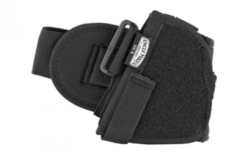 Uncle Mike's Ankle Holster, Size 16, Fits Medium Auto With 3.75 Barrel, Right Hand, Black 88161