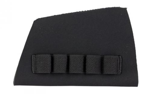 Uncle Mike's Buttstock Shell Holder, Shotgun, Black, Neoprene, 5 Loops 88493