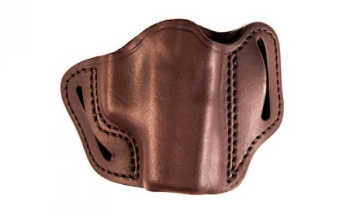 Uncle Mike's Uncle Mikes Outside Waistband Leather Holster, Size 1, Fits Most Small Frame Autos (3 1911/Bersa Thunder/Glock 42/43), Leather, Right Hand, Brown UM-OWB-1-BRW-R