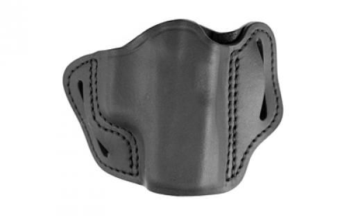 Uncle Mike's Uncle Mikes Outside Waistband Leather Holster, Size 1, Fits Most Small Frame Autos (3 1911/Bersa Thunder/Glock 42/43), Leather, Right Hand, Black UM-OWB-1-MBL-R