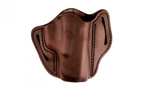 Uncle Mike's Uncle Mikes Outside Waistband Leather Holster, Size 2, Fits Most Medium/Large Frame Autos (1911 3 with Rail, Glock 17/19/26, M&P 9/Shield), Right Hand, Brown UM-OWB-2-BRW-R