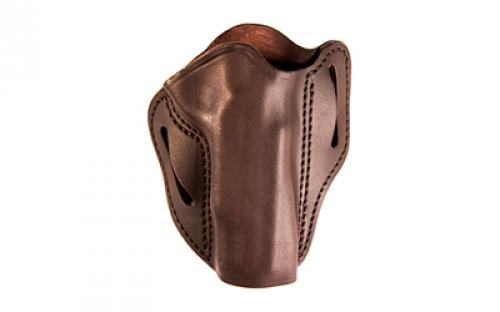 Uncle Mike's Uncle Mikes Outside Waistband Leather Holster, Size 3, Fits Most 4/5 1911 and Browning Hi Power, Right Hand, Brown UM-OWB-3-BRW-R