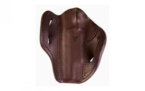 Uncle Mike's Uncle Mikes Outside Waistband Leather Holster, Size 3, Fits Most 4"/5" 1911 and Browning Hi Power, Right Hand, Brown UM-OWB-3-BRW-R