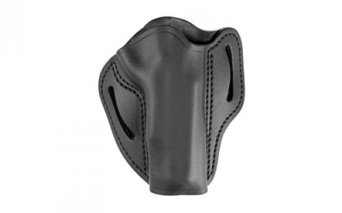 Uncle Mike's Uncle Mikes Outside Waistband Leather Holster, Size 3, Fits Most 4/5 1911 and Browning Hi Power, Right Hand, Black UM-OWB-3-MBL-R
