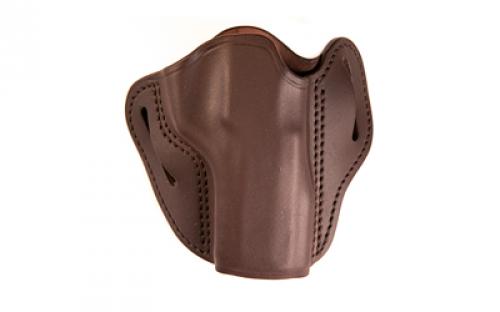 Uncle Mike's Uncle Mikes Outside Waistband Leather Holster, Size 4, Fits Most Large Frame Autos (Beretta 92, CZ 75, FN 509, HK VP9, Sig 220/226, Springfield XDM), Right Hand, Brown UM-OWB-4-BRW-R