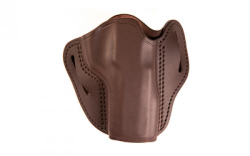 Uncle Mike's Uncle Mikes Outside Waistband Leather Holster, Size 4, Fits Most Large Frame Autos (Beretta 92, CZ 75, FN 509, HK VP9, Sig 220/226, Springfield XDM), Right Hand, Black UM-OWB-4-MBL-R