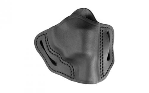 Uncle Mike's Uncle Mikes Outside Waistband Leather Holster, Fits S&W J-Frame, Ruger LCR and Similar Size Revolvers, Leather Construction, Right Hand, Black UM-OWB-J-MBL-R