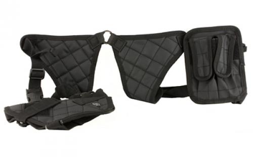 Leapers, Inc. - UTG Deluxe Shoulder Holster, Ambidextrous, Universal, Black Finish PVC-H170B