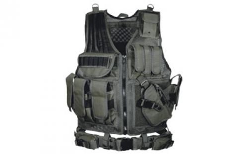 Leapers, Inc. - UTG 547 - Law Enforcement Tactical Vest, Vest, Black PVC-V547BT