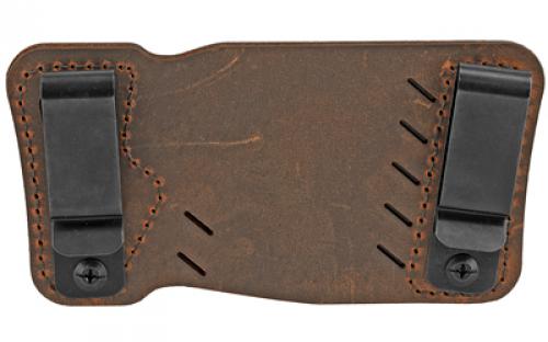 Versacarry Orion IWB/OWB Holster, Fits Most 1911 Style Pistols, Distressed Brown Color, Water Buffalo Leather, Right Hand 22102