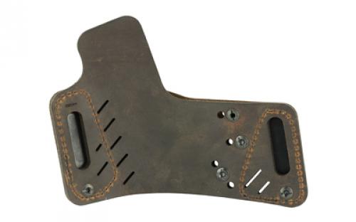 Versacarry Protector S3 Series Water Buffalo, Includes Tuckable IWB Metal Clips, Adjustable to Fit 90% of Handguns, Right Hand, Distressed Brown Leather 52311