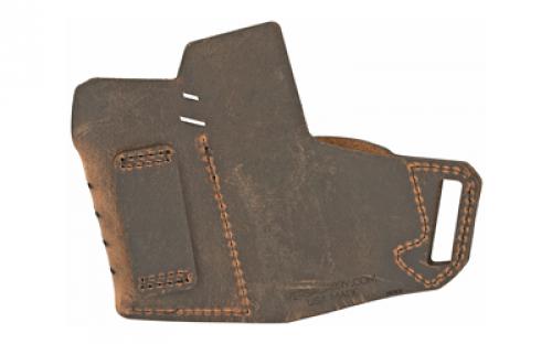 Versacarry Commander Series Water Buffalo Belt Holster, Includes Spare Mag Pouch, Fits Most Double Stacked Semi-Automatic Pistols, Right Hand, Distressed Brown Leather 62101