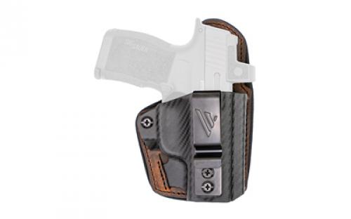 Versacarry Comfort Flex Custom, Inside Waistband Holster, Fits Springfield Hellcat, Leather and Kydex, Distressed Brown, Right Hand CFC211HCT