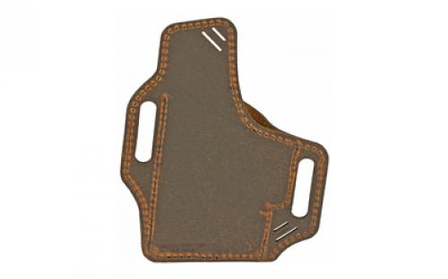 Versacarry Guardian Series Water Buffalo Belt Holster, Fits Most Double Stacked Semi-Automatic Pistols with 4" Barrel, Right Hand, Distressed Brown Leather G1BRN