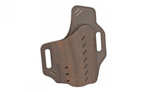 Versacarry Guardian Series Water Buffalo Belt Holster, Fits Sub-Compact Handguns with 4 Barrel, Right Hand, Distressed Brown Leather G3BRN