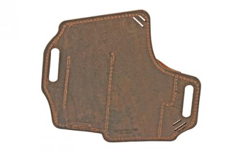 Versacarry Guardian Series Water Buffalo Belt Holster, Includes Spare Mag Pouch, Fits Sub-Compact Handguns with 4" Barrel, Right Hand, Distressed Brown Leather GM3BRN