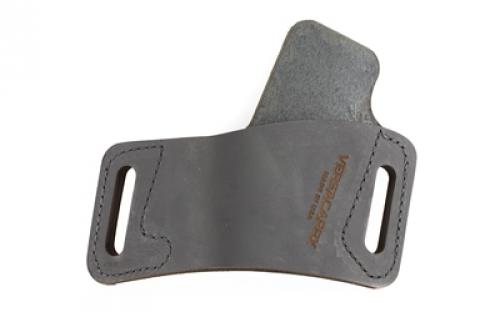 Versacarry Protector Series Leather Belt Holster, Fits Most Single Stack Semi-Automatic Pistols, Right Hand, Black Leather OWBBK3