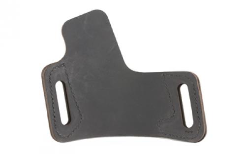 Versacarry Protector Series Leather Belt Holster, Fits Most Single Stack Semi-Automatic Pistols, Right Hand, Black Leather OWBBK3