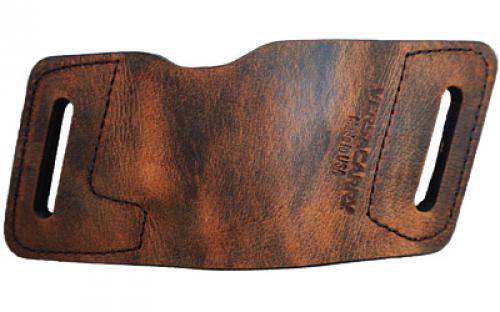 Versacarry Water Buffalo Quick Slide Belt Slide Holster, Fits Most Single Stack Semi-Automatic Pistols, Ambidextrous, Distressed Brown Leather WBAOWB23