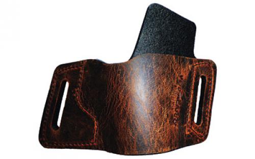 Versacarry Water Buffalo Protector OWB Holster, Fits Single Stack Semi-Automatic Pistols, Right Hand, Distressed Brown Leather WBOWB23