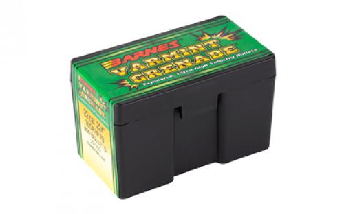 Barnes VARMINT GRENADE, .224 Diameter, 22 Caliber, 36 Grain, Flat Bottom Hollow Point, California Certified Nonlead, 250 Count 30189