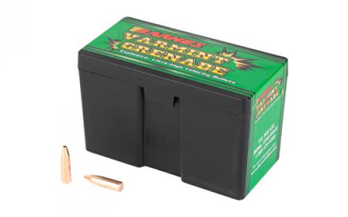 Barnes VARMINT GRENADE, .243 Diameter, 6MM/243 Winchester, 62 Grain, Flat Bottom Hollow Point, California Certified Nonlead, 250 Count 30217