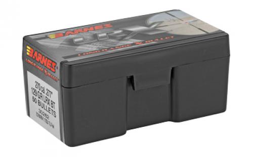 Barnes LONG-RANGE X, .277 Diameter, 27 Caliber, 129 Grain, LRX Boat Tail, California Certified Nonlead, 50 Count 30262