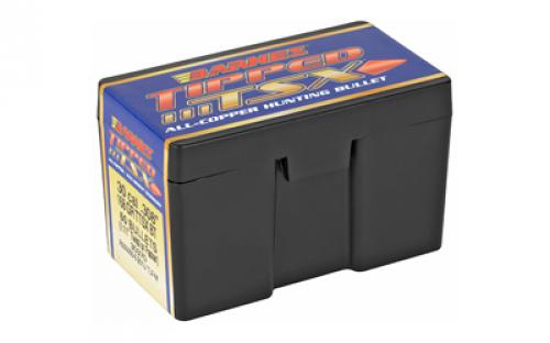 Barnes TIPPED TSX, .308 Diameter, 30 Caliber, 168 Grain, Ballistic Tip Boat Tail, California Certified Nonlead, 50 Count 30370