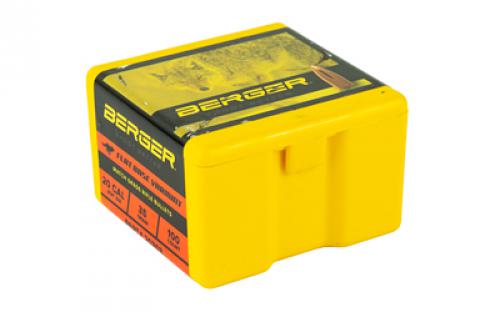Berger Bullets FB Varmint, .204 Diameter, 20 Caliber, 35 Grain, Flat Base Hollow Point, 100 Count 20303