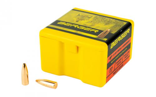 Berger Bullets FB Varmint, .224 Diameter, 22 Caliber, 52 Grain, Flat Base Hollow Point, 100 Count 22309
