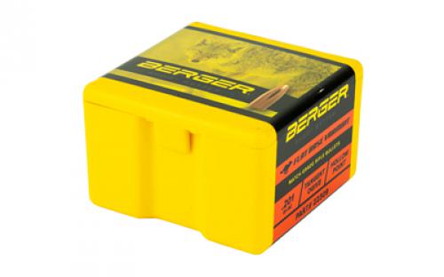 Berger Bullets FB Varmint, .224 Diameter, 22 Caliber, 52 Grain, Flat Base Hollow Point, 100 Count 22309