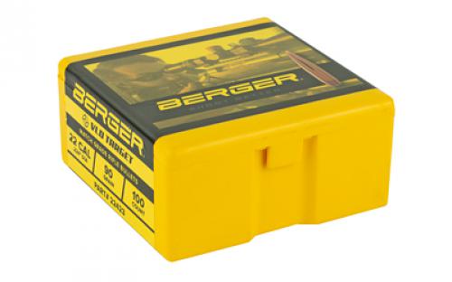 Berger Bullets VLD Target, .224 Diameter, 22 Caliber, 90 Grain, Boat Tail Hollow Point, 100 Count 22423