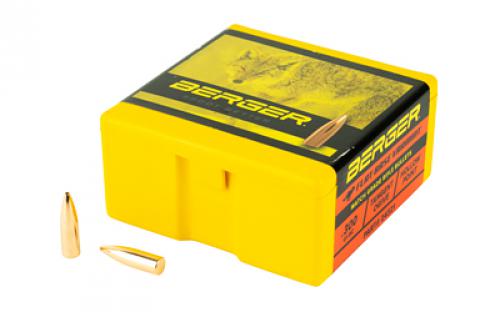 Berger Bullets FB Varmint. 243 Diameter, 6MM/243 Winchester, 80 Grain, Flat Base Hollow Point, 100 Count 24321