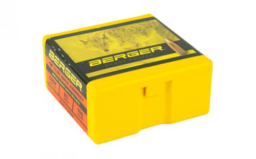 Berger Bullets FB Varmint. 243 Diameter, 6MM/243 Winchester, 80 Grain, Flat Base Hollow Point, 100 Count 24321