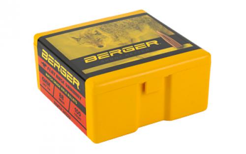 Berger Bullets FB Varmint. 243 Diameter, 6MM/243 Winchester, 88 Grain, High BC, Flat Base Hollow Point, 100 Count 24323
